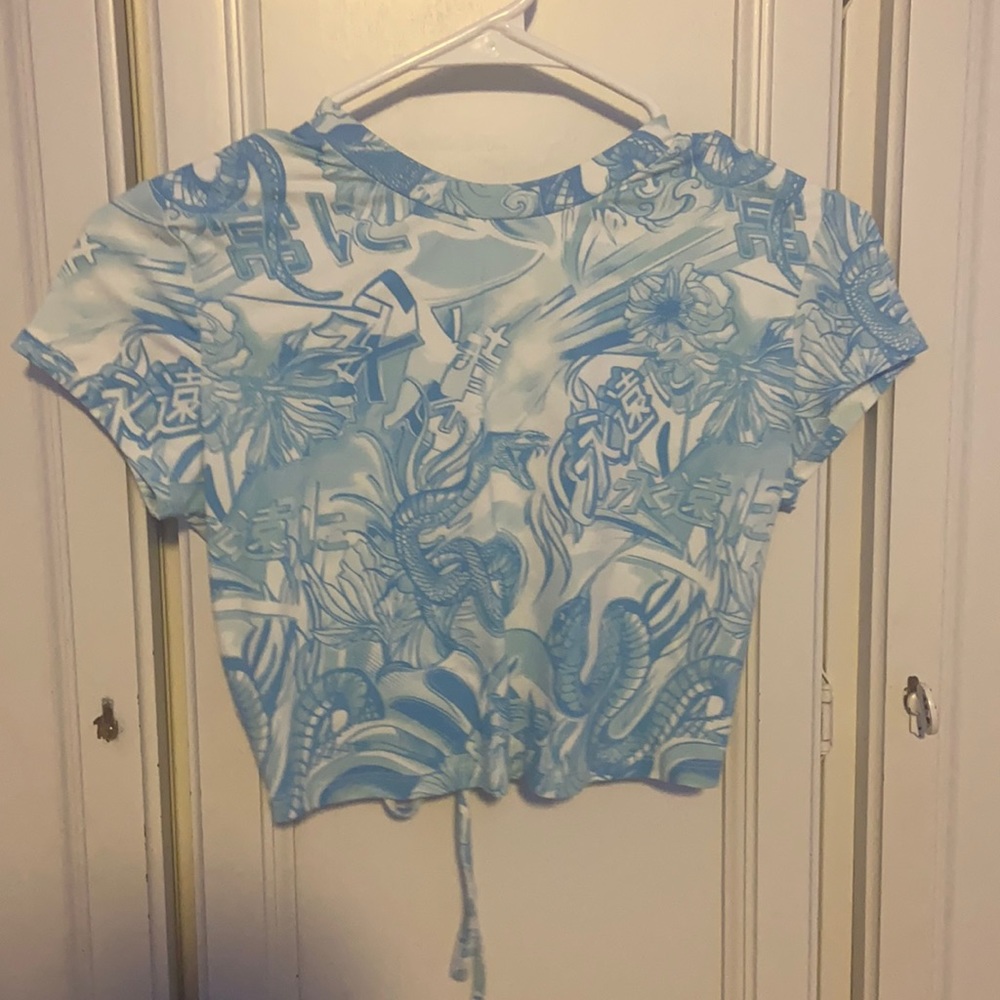 Blue cute top